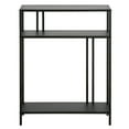 thumbnail image 2 of Evelyn&Zoe Cortland 22" Wide Rectangular Console Table with Metal Shelves, Blackened Bronze, 2 of 9