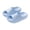Blue, variant on 5-13Y Cloud Slides for Kids Boys Girls Shower Pillow Slippers Open Toe Bathroom Pool Sandals Toddler Summer Non Slip Beach Shoes Blue