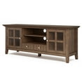 thumbnail image 3 of Acadian 60 inch Wide Solid Wood TV Stand in Rustic Natural Aged Brown For TVs up to 65 inches, 3 of 11