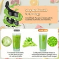 thumbnail image 4 of YPONE Cold Press Juicer, Masticating Juicer with 5.4" Wide Feed Chute, 350w Slow Juicer Machines Fit Whole Vegetables and Fruits,Juice Extractor Machine with High Juice Yield, Easy to Clean(Black), 4 of 10