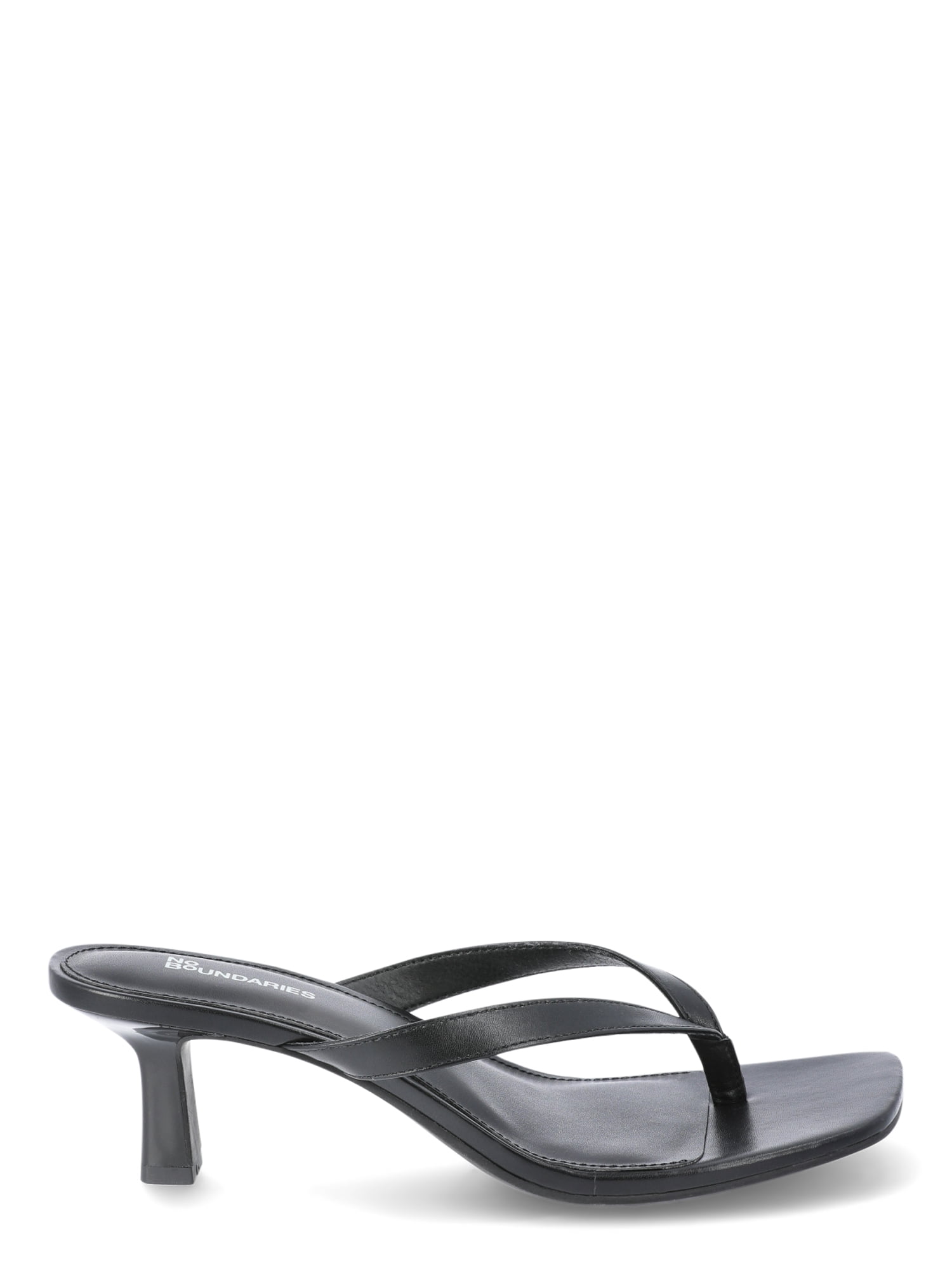 No Boundaries Women's Kitten Heel Thong Sandal