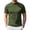 Army Green_002, variant on Compression Turtle Neck Shirt Men Short Sleeve Crew Neck Fashion Pullover Summer Casual Classic Fit Turtleneck Top Red XL