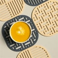 thumbnail image 3 of Tapis de Pot Isolant Réutilisable Carré Imperméable Résistant à l'Huile Lavable Antidérapant pour Cuisine Ménagère Bleu Type 2, 3 of 8