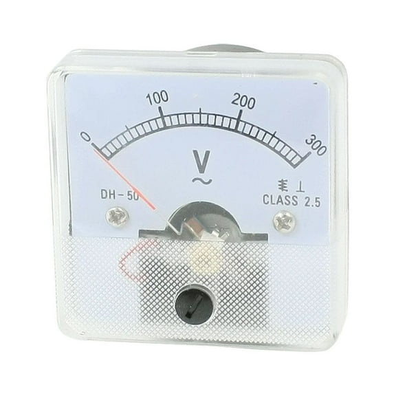 Unique Bargains Class 2.5  0-300V Screw Mounted Square Voltage Volt Test Meter Voltmeter