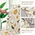 thumbnail image 5 of Yayeee 4 Pack Dining Chair Covers Stretch Parson Chairs Slipcovers Seat Protector, Halloween Cute Ghosts, 5 of 6