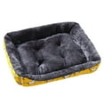 thumbnail image 2 of Flmtop Maison pour Chien Forme Rectangulaire Imprimé Animaux Niche Chaude Nid d'Hiver pour Animaux Jaune, 2 of 9