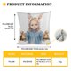 thumbnail image 3 of Uuiauoio Easter Bunny Rabbit Pillow Case Colorful Bunny Throw Pillow Cover Spring Holiday Decorative Throw Pillow Easter Pillowcase Square Cushion Cover for Couch, 3 of 6