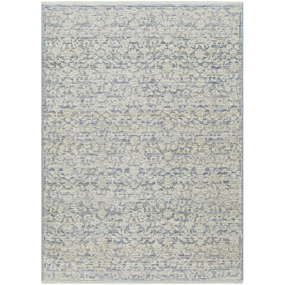 Better Homes & Gardens Blue Floral Indoor Area Rug, 5' x 7'