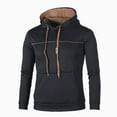 thumbnail image 2 of Namayuj Men's Hoodies Fall Solid Color Hooded Sweatshirt Travel Sweater Tops Cotton Long Sleeve Hoodie with Pcokets, 2 of 5