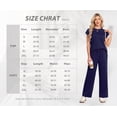 thumbnail image 6 of MINTREUS Two Piece Lounge Sets for Women Fall Short Sleeve Travel Vacation Outfits Set with Pocket and Wide Leg Pants, 6 of 8
