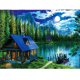 thumbnail image 1 of Pintura completa de diamantes, pintura de lago, árbol, Luna, montaña, cabaña, bricolaje, mosaico 5D, pintura por número, punto de cruz Sincero Electrónica, 1 of 5