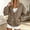 F3-Brown, variant on Textilo Women's V Neck Button Down Sweatshirt Jacket Long Sleeve Cardigan Sweatshirt with Pockets Solid Color Coats Fall Spring Comfy Fashion Sport Y2k Clothing,Gray L