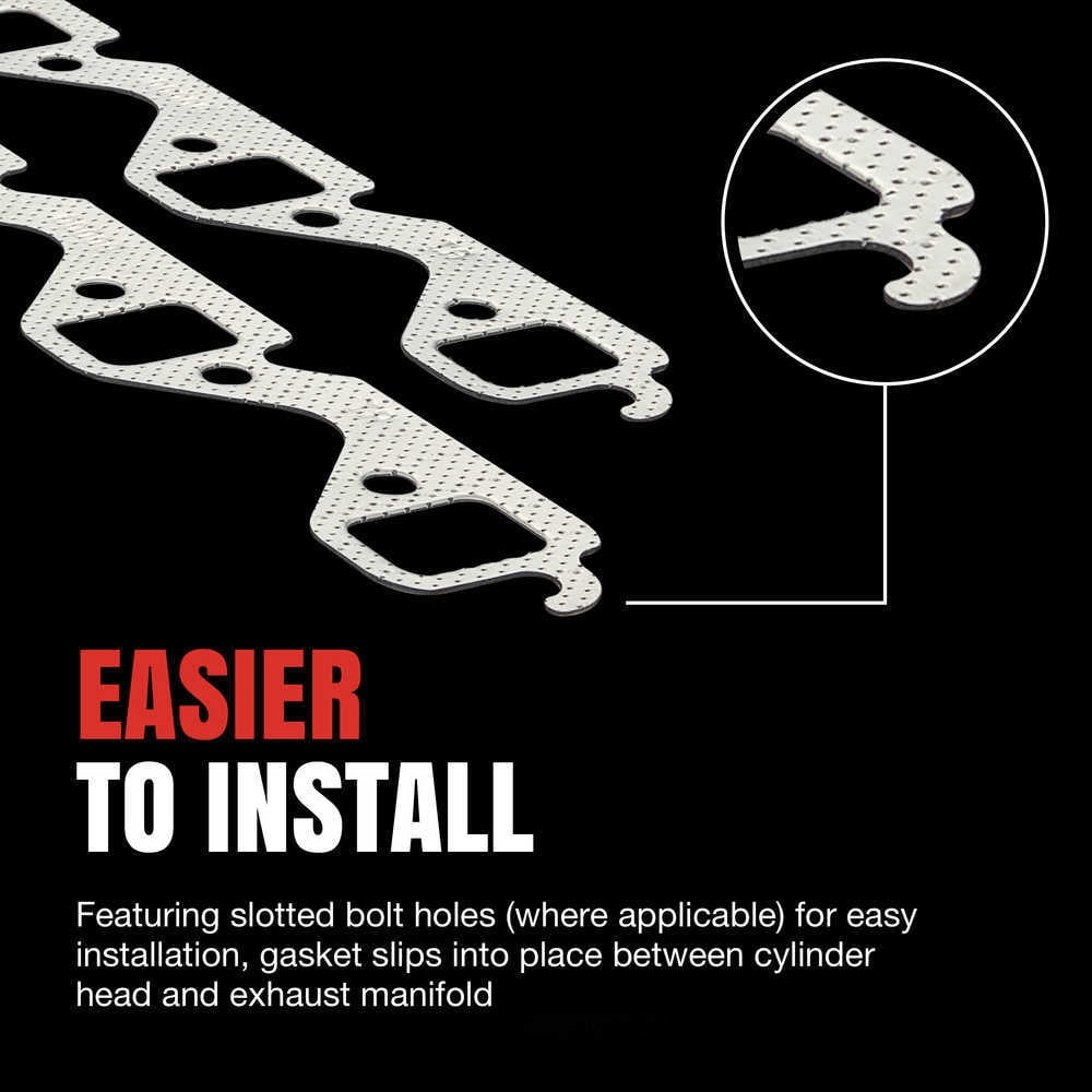 FEL-PRO MS 91384 Exhaust Manifold Gasket Set Fits select: 1982-1987 CADILLAC ELDORADO, 1982-1987 CADILLAC DEVILLE