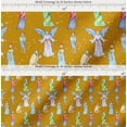thumbnail image 2 of Soimoi Cotton Poplin Fabric King & Angel Watercolor Printed Craft Fabric by The Yard 56 Inch Wide, 2 of 7