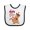 White and Black, variant on Inktastic I'm Nuts About Papa Boys or Girls Baby Bib