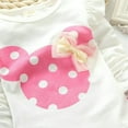 thumbnail image 4 of Baby Girl Clothes Infant Outfits Set Toddler 2 Pcs Long Sleeved Tops + Pants, 4 of 7