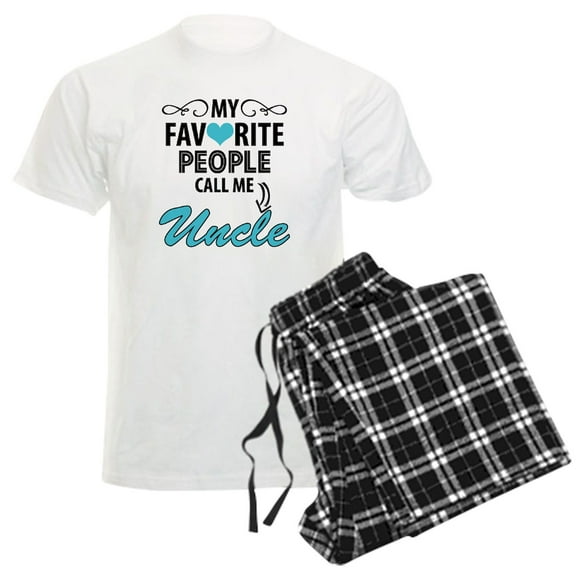 CafePress - My Favorite People Call Me Uncle Pajamas - Men's Light Loose Fit Cotton Pajama Set