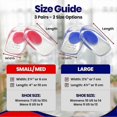 thumbnail image 4 of 3 Pairs Gel Heel Cups Plantar Fasciitis Inserts, Silicone Gel Heel Pads For Heel Pain, Bone Spur & Achilles Pain, 4 of 5