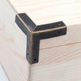 thumbnail image 2 of 4Pcs Box Corner Protect 33MM Jewelry Box Corner Protect With Nails, Bronze, 2 of 7