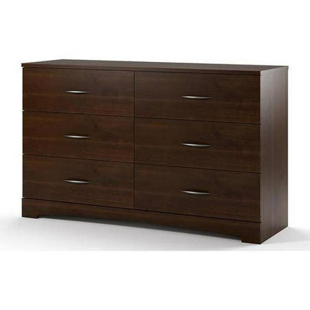 Ameriwood Home Crescent Point 6 Drawer Dresser Multiple Colors