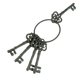 thumbnail image 2 of Retro Cast Iron Crafts Ancient Key Chain Garden Decoration Home Ornaments, 2 of 4