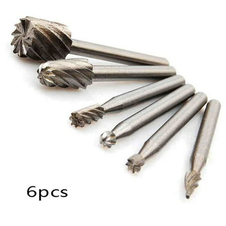 

6 Pcs High Speed Steel Rotary File Solid Carbide Rotary Burr Set For Marble