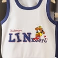 thumbnail image 4 of Ccpelsie Girls Boys Summer Clothes 2 Piece Cute Outfits Kids Print Short Sleeve Top Shorts Clothing Set Dark Blue,4-5 Years, 4 of 5