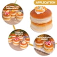 thumbnail image 3 of Shisuyan Round Sponge Cake Shape Realistic Design Peach 1 Set 3.5x3.3x3.3in, 3 of 8