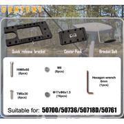 AQUOS Haswing Quick Release Bracket for CaymanB Bow Mount Trolling Motor