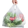 thumbnail image 2 of 100 bolsas de plástico transparente tipo chaleco de 18 x 29 cm, bolsas de transporte tipo chaleco, bolsas para llevar alimentos, bolsas de mercadería para supermercado, 2 of 5