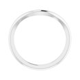 thumbnail image 2 of 14k White Gold Polished Contour Band Size 7 Ring for Women and Men - 2.4 Grams, 2 of 2