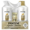 Pantene Pro-V Daily Moisture Renewal Pump Shampoo, Conditioner & Intense Rescue Shots Treatment, Holiday Gift Set, 3 Piece