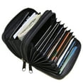 thumbnail image 3 of Genuine Leather Women's Large Change Purse Clasps Open Coin Card Holder-Many Colors, 3 of 9