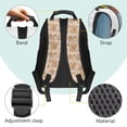 thumbnail image 4 of HUIACONG Capybara Print School Backpack for Students Ages 6-18 Ergonomic Padded Adjustable Straps Large Capacity Bookbag for Elementary Middle High School Daily Use Short Distance Travel, 4 of 7