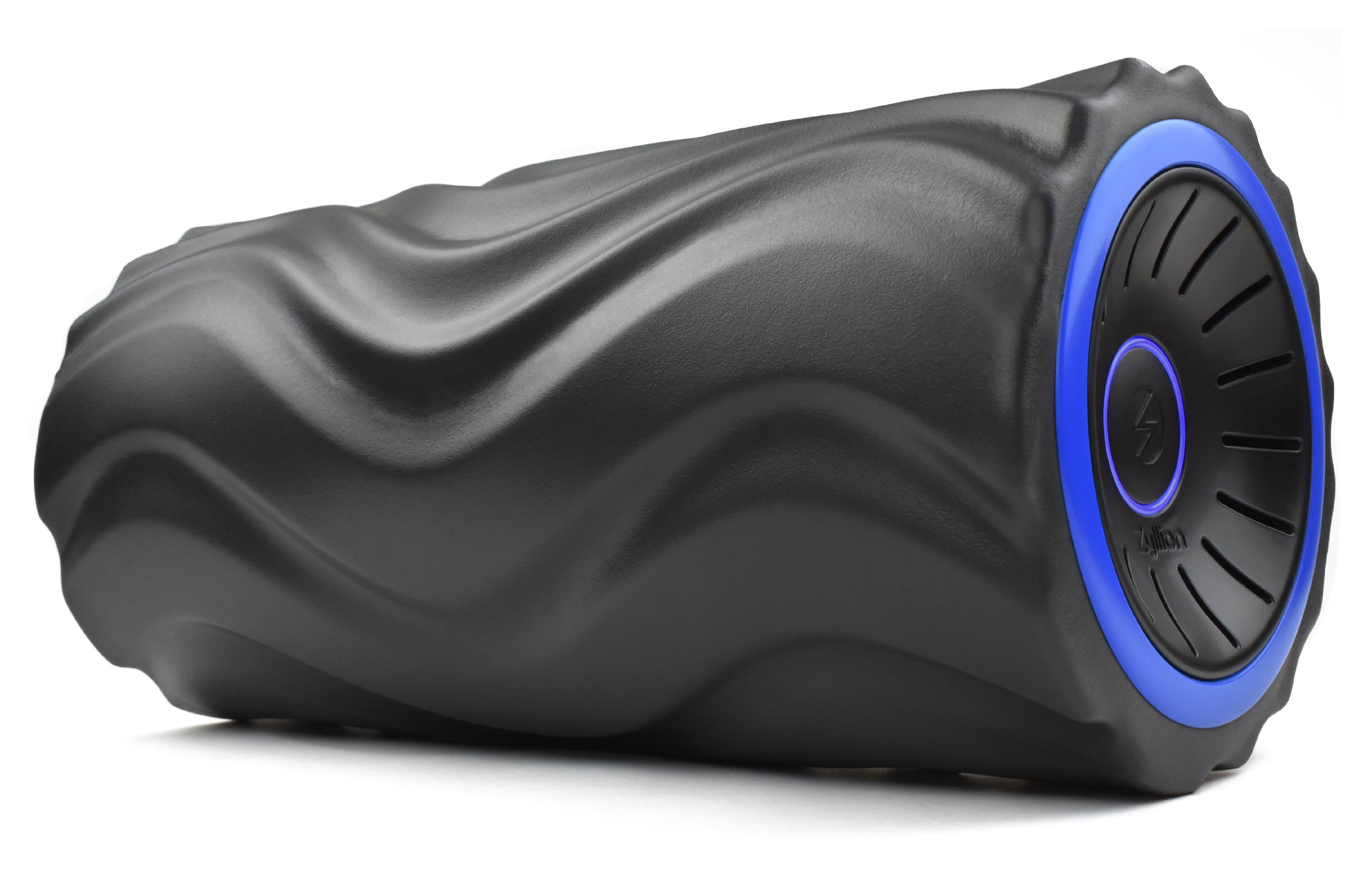 and Deep Tissue Massage Rechargeable High Density Massager for Post Workout Muscle Recover Zyllion Vibrating Foam Roller with 4 Intensity Settings Myofascial Release