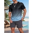 thumbnail image 3 of alpinario Men's Compression T-Shirt Moisture Wicking Breathable Short Sleeve Gym Workout High Elastic Dry Fit Baselayer Rash Guard Running Undershirt, 3 of 7