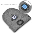 thumbnail image 3 of Gorro unisex Etsfmoa recargable por USB LED gris claro, 3 of 8