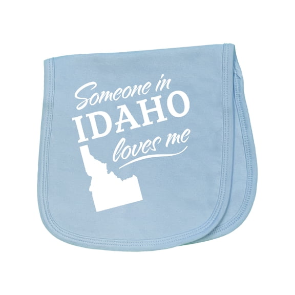 Inktastic Someone in Idaho Loves Me Baby Burp Cloth