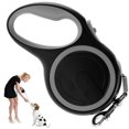 thumbnail image 1 of DEELLEEO 5M Retractable Dog Leash Outdoor Pet Walking Hiking One Button Lock Traction Rope with Anti-Slip Handle for Dogs Up to 20kg, 1 of 7