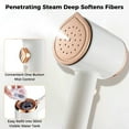 thumbnail image 5 of Portable Steam Iron, Handheld Ironing Machine, Fast Preheating Steam Iron, Support Dry and Wet Ironing, Compact Size Mini Steamer for Home and Travel, 5 of 8