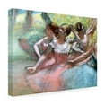 thumbnail image 3 of Trademark Fine Art Edgar Degas Four Ballerinas on the Stage Canvas Wall Art - 24x32, 3 of 5