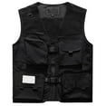 thumbnail image 3 of Bcfgryg Men's Workwear Loose Casual Style For Outdoor Occasions Sleeveless Vest Jacket Mens Coats Black 4XL, 3 of 5