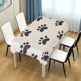 thumbnail image 4 of Yayeee Tablecloths 60" x 120" Rectangle Wrinkle Resistant Party Table Cover, Cute Cat Paw, 4 of 8