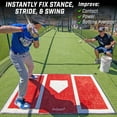 thumbnail image 3 of GoSports Baseball and Softball Hitting Mat for Batting Stance Practice - 6 x 4 ft, 3 of 7