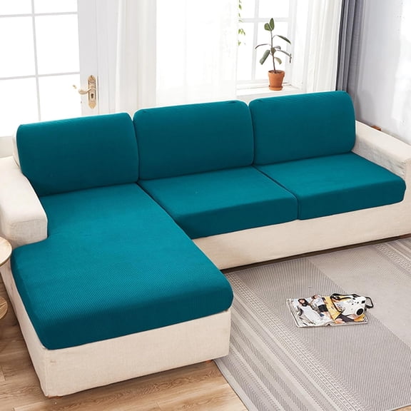 Stretch Couch Seat Cushion Covers Sofa Cushion Slipcovers Printed/Velvet,Thick Fabric for Sectional Armchair Chair Loveseat Sofa Cushion Furniture Protector(@10,100-120cm(39-49in))