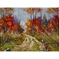 thumbnail image 2 of Chodyukov, Aleksander 18x15 White Modern Wood Framed Museum Art Print Titled - Autumn Way II, 2 of 4