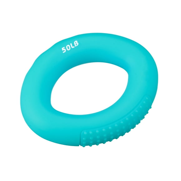 Unique Bargains 3.74' 50 Lbs Blue Hand Grip Strengthener Hand Grip Ring for Strength Training