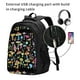 thumbnail image 2 of Easygdp Bright Mushrooms Mochila para Laptop de Viaje con Puerto USB, Mochila para Laptop con Puerto de Carga USB para Mujeres y Hombres, 2 of 7