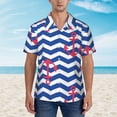 thumbnail image 4 of Lsque Nautical Anchors pattern Hawaiian Shirt for Men, Unisex Summer Beach Casual Short Sleeve Button Down Shirts-3X-Large, 4 of 9
