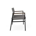 thumbnail image 2 of Avon Reception 2 Seater UPH Seat Back No Cntr Arms / Black Steel / Light Gray, 2 of 4